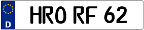 Trailer License Plate